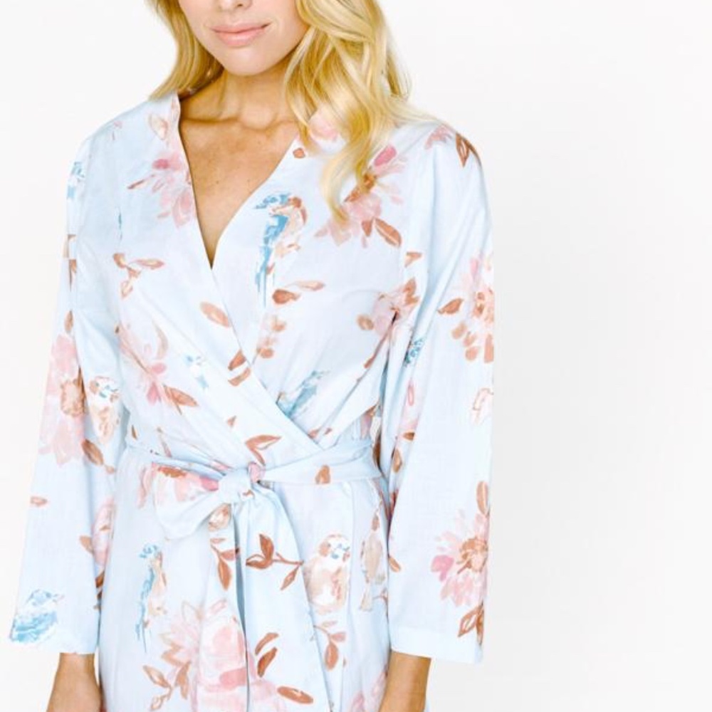 PLUM PRETTY SUGAR - Anthropologie size S 100% cotton - Kimono / robe / dressing
